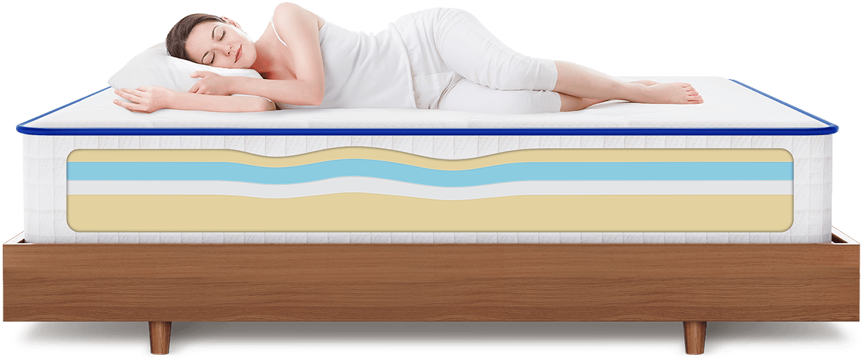 Sunrising Bedding 12 inch Natural Latex & Gel Infused Memory Foam